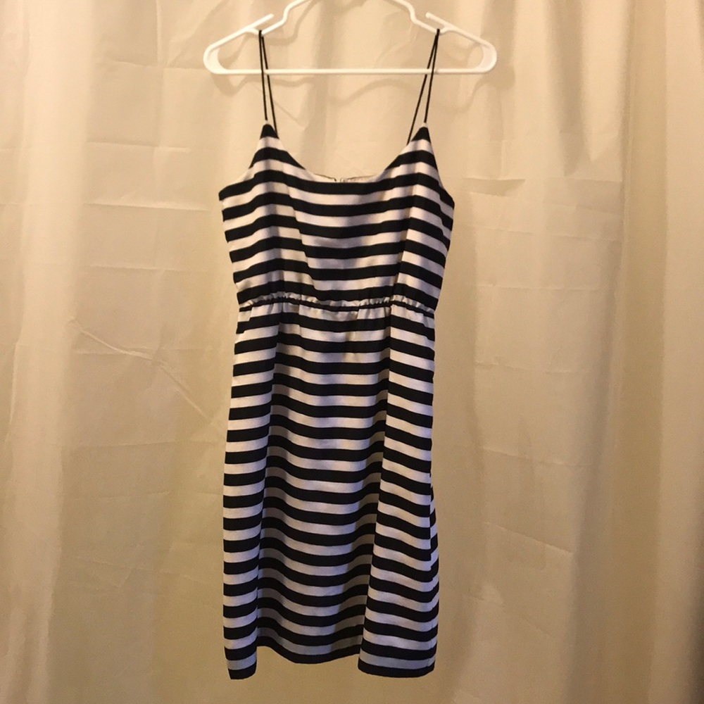 J CREW SPAGHETTI STRAP STRIPED DRESS SIZE 4